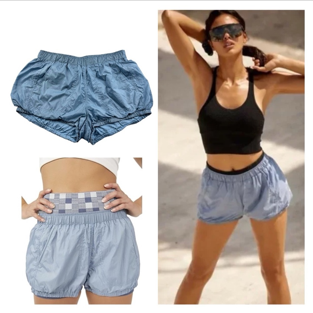 Free People Sunshine Bubble Hem Shorts SMALL